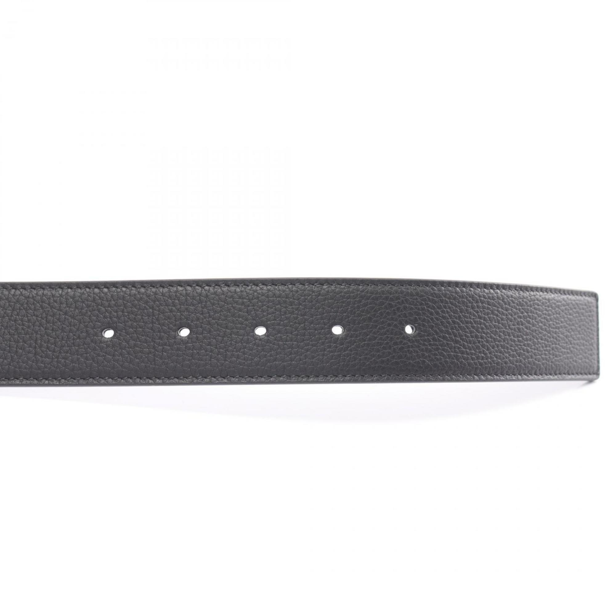 Christian Dior Dior CD Belt Clothing Leather Men's Black Navy 4353ORTAMH16Q95