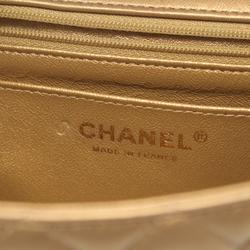 CHANEL Matelasse Shoulder Bag, Leather, Women's, Brown