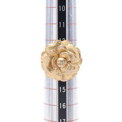 CHANEL Camellia Ring GP (Gold Plated) Women's Gold 03C