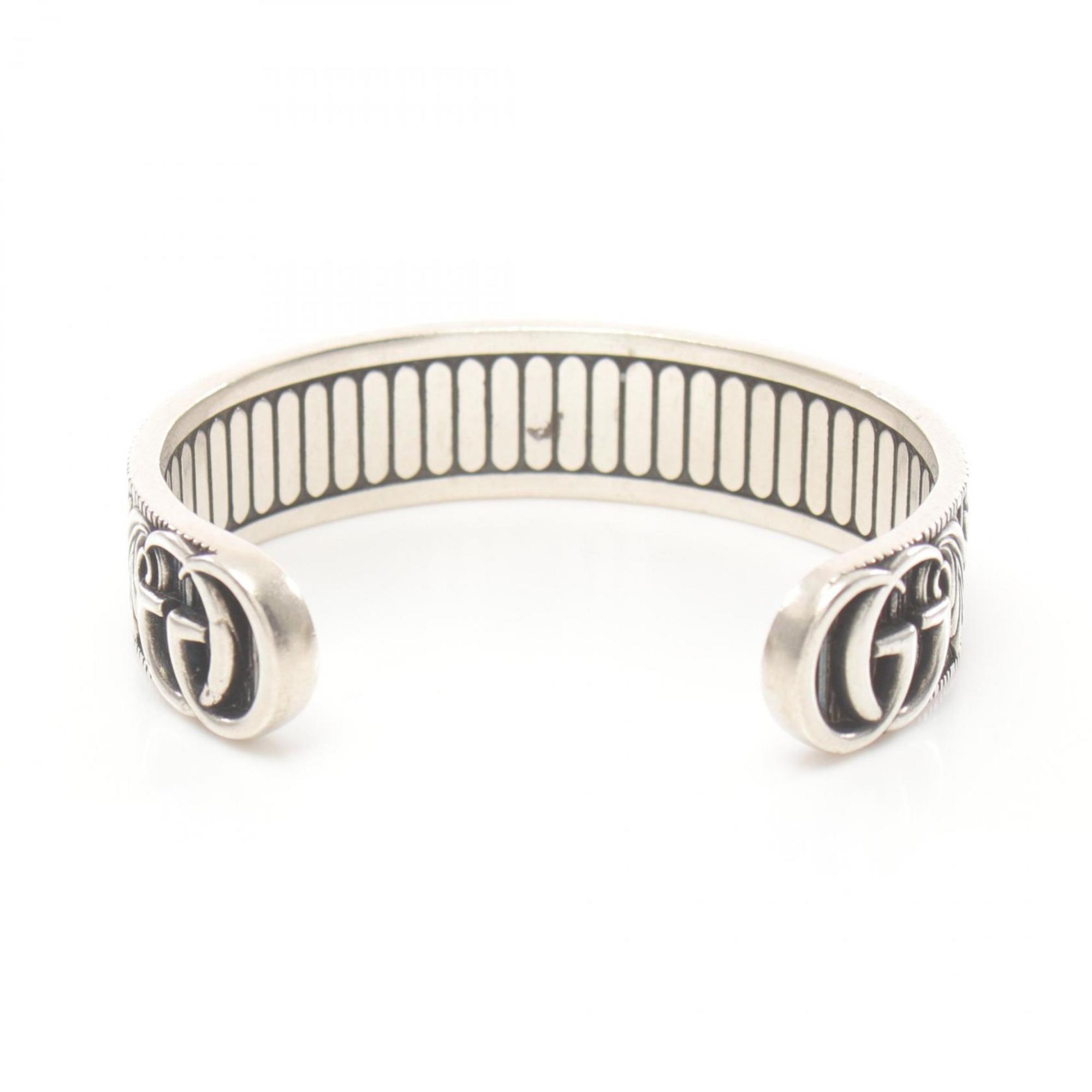 GUCCI Double G Bangle Silver 925 Women's