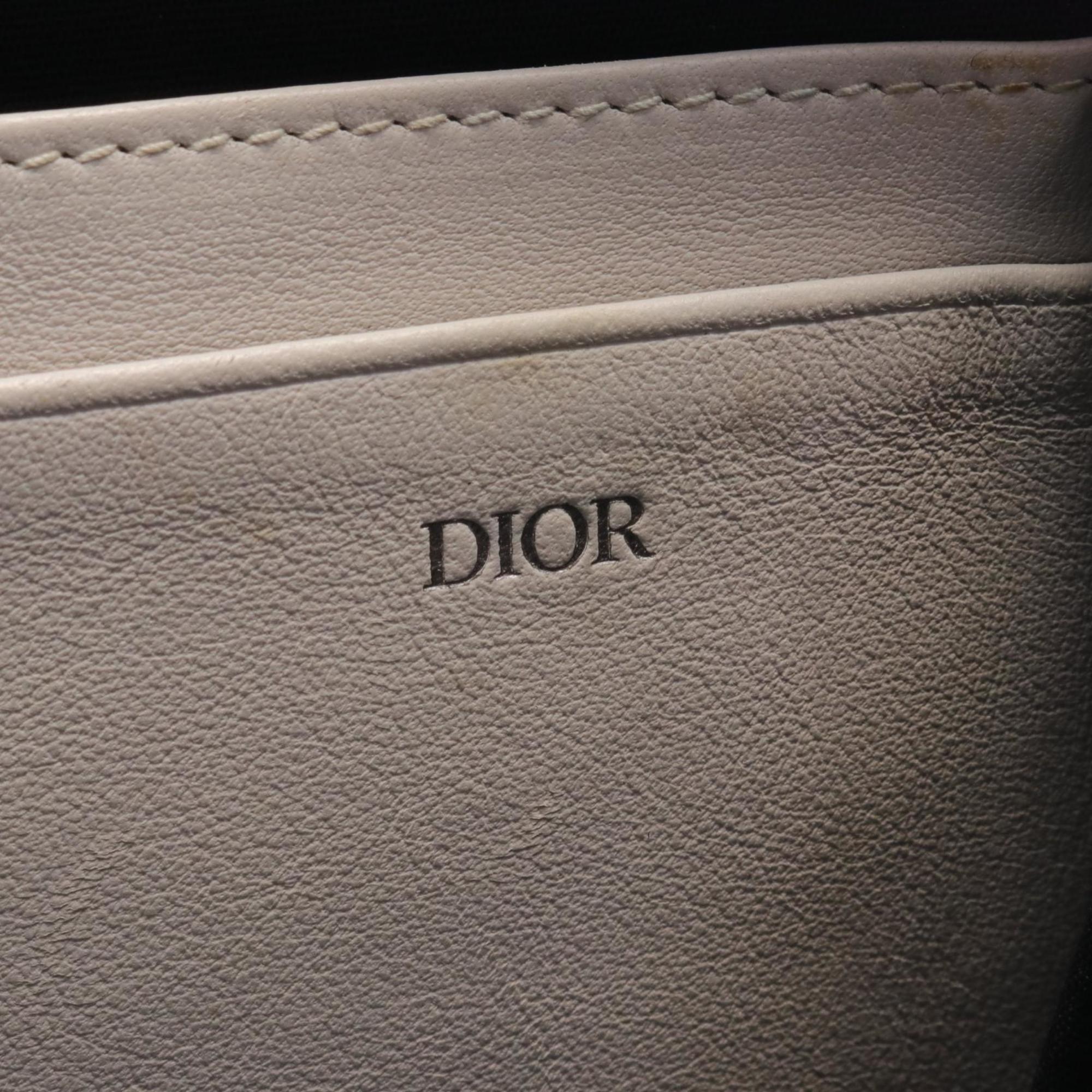 Christian Dior Dior Shoulder Bag Leather Women's White