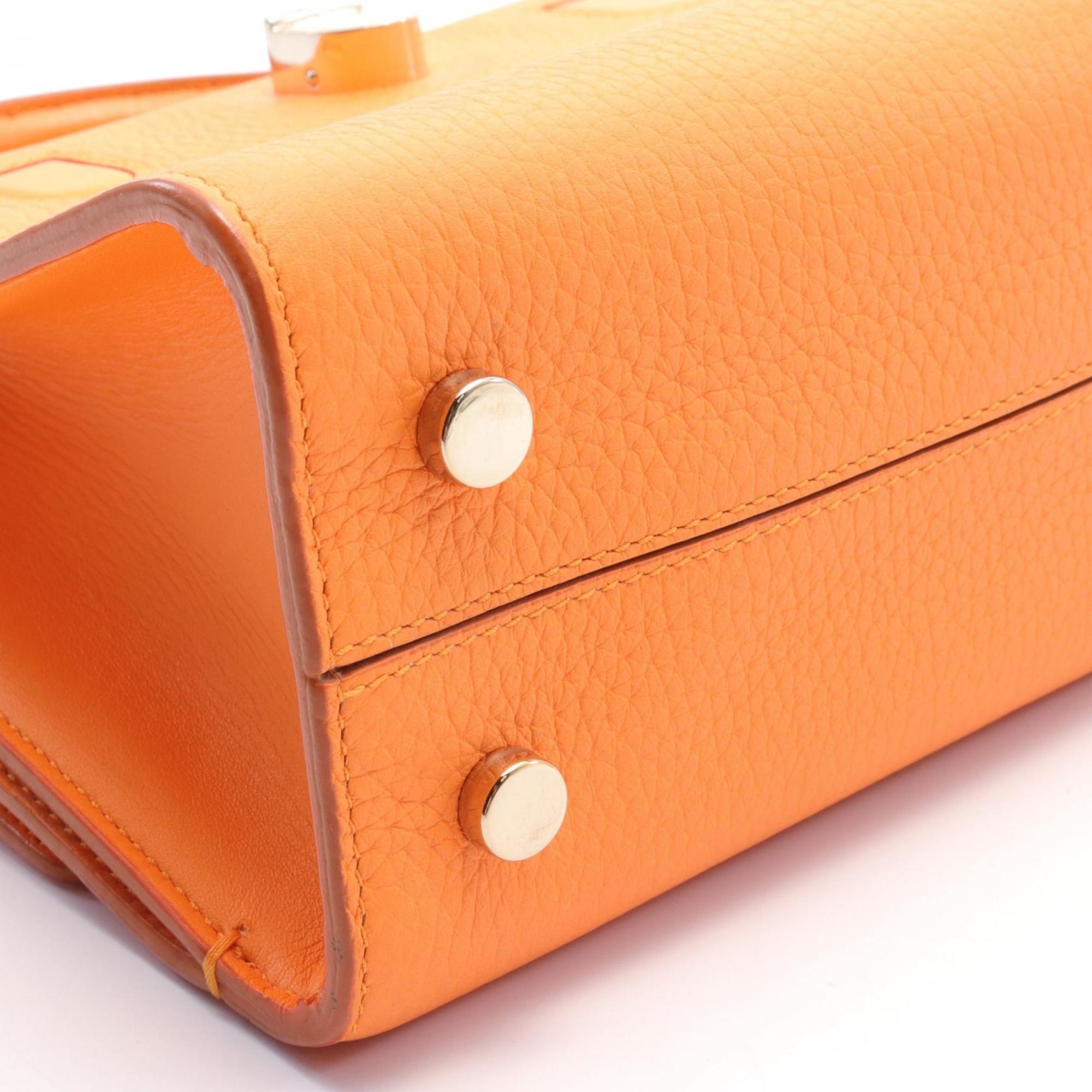 Christian Dior DIOREVER Diorever Handbag Bag Leather Women's Orange