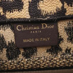 Christian Dior Dior BO TOTE Book Tote Small Bag Canvas Women's Beige Multicolor