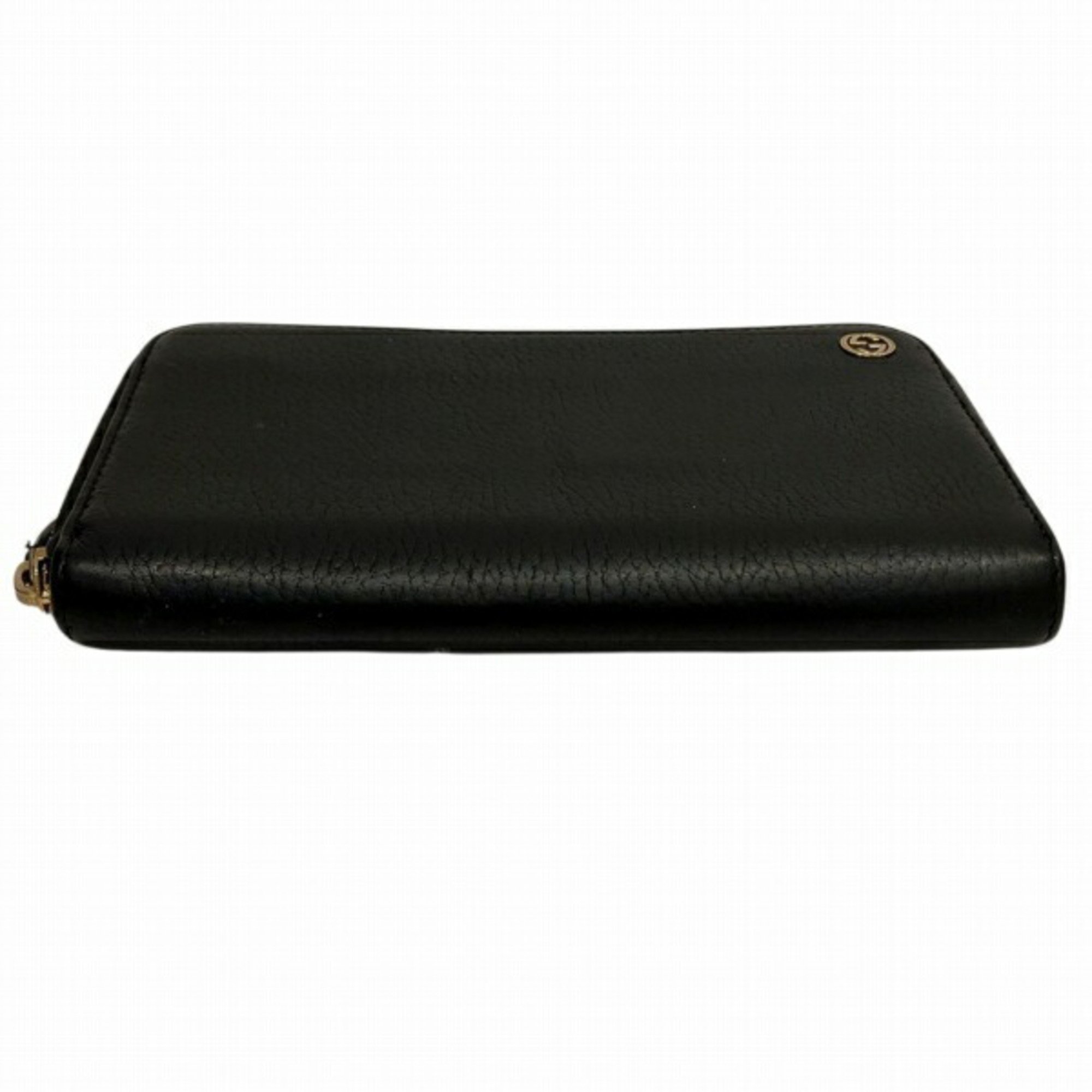 GUCCI Interlocking G 509644 Leather Round Long Wallet for Men and Women