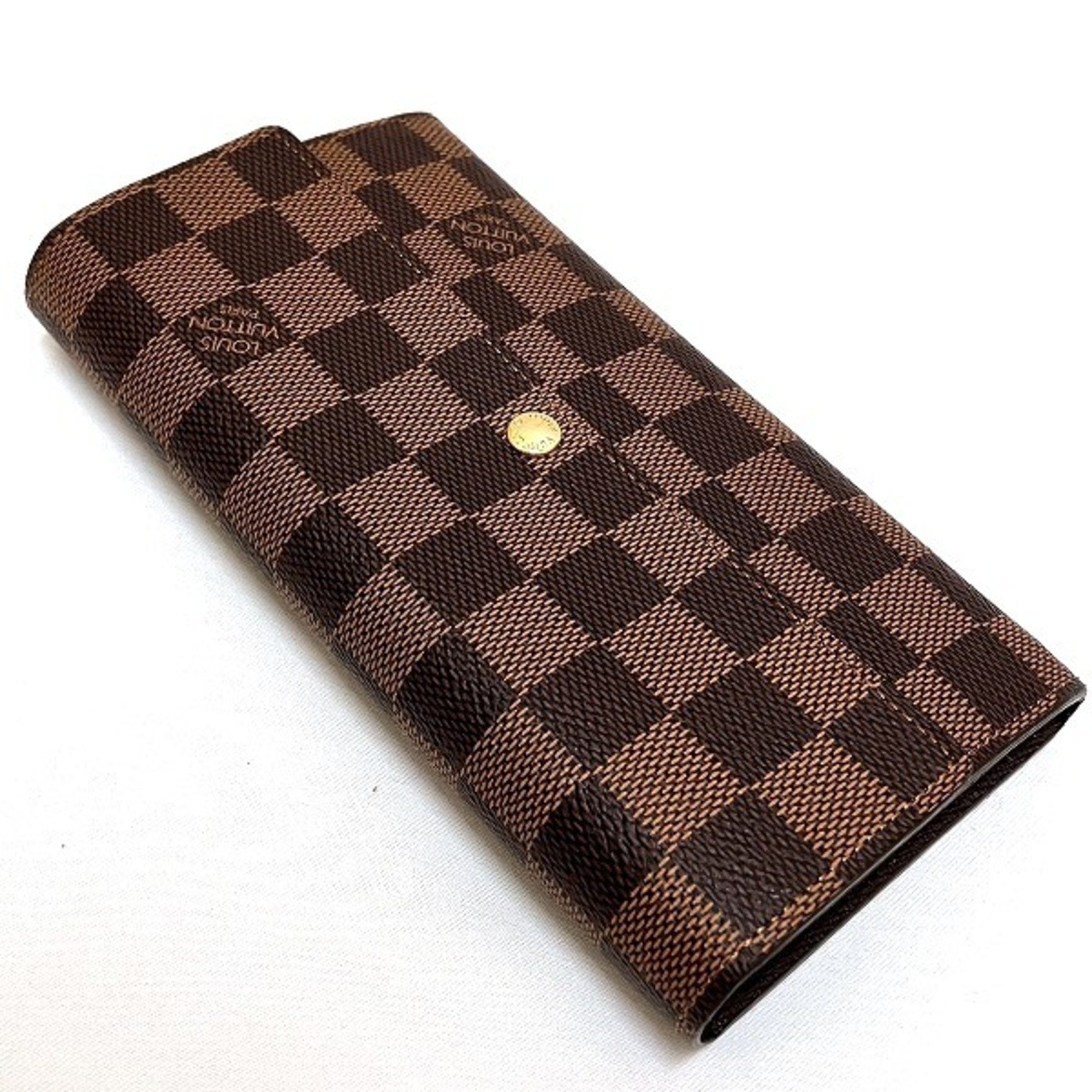 Louis Vuitton Damier Portefeuille Sarah N61734 Bi-fold Wallet for Men and Women