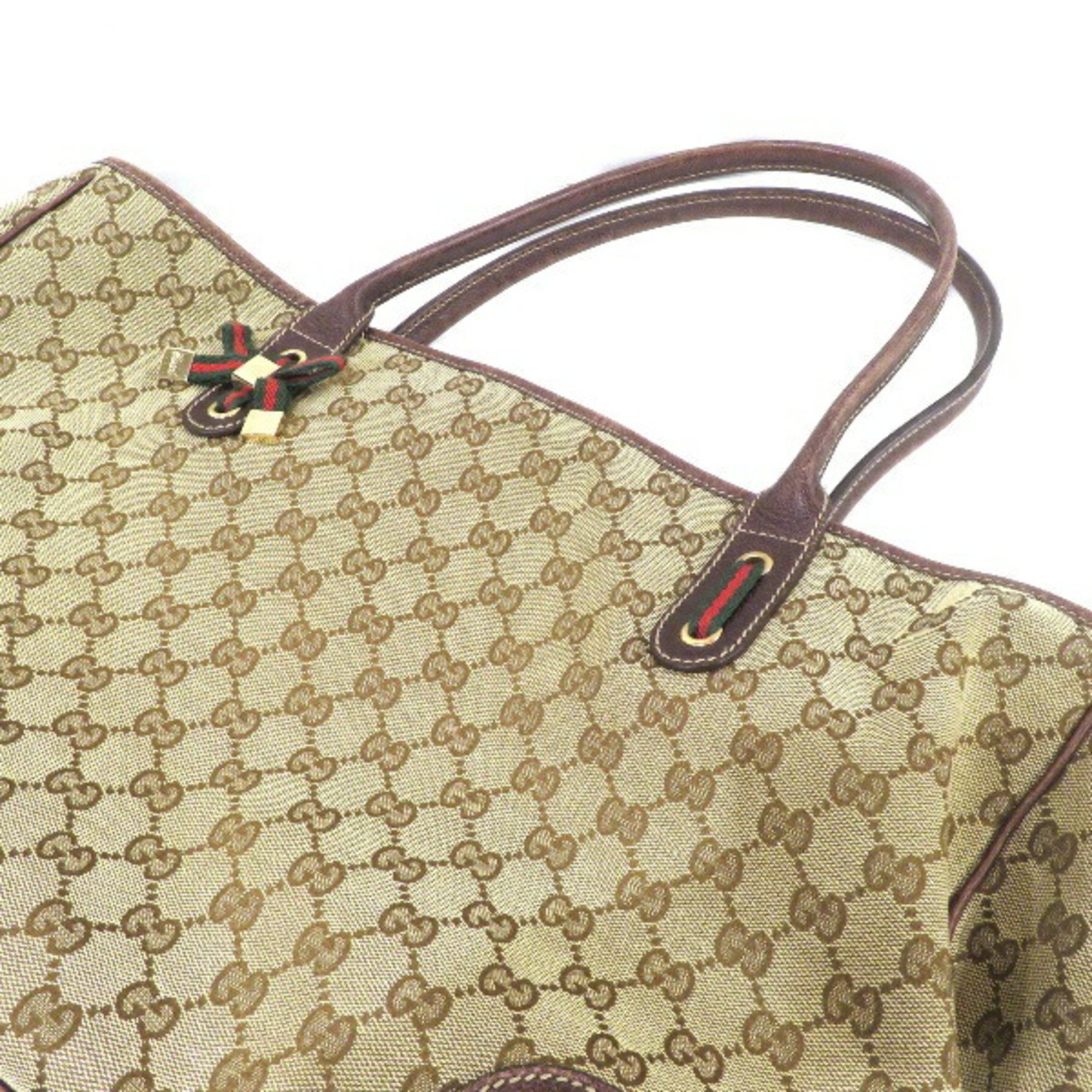 GUCCI Sherry Line GG Pattern 161719 Bag Tote Women's