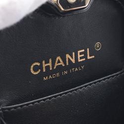 Chanel CHANEL Slot Machine Coco Mark Camellia No.5 Shoulder Bag Resin Metal Women's Black Multicolor