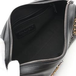 CHANEL Shoulder Bag Leather Women's Black