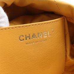 CHANEL Chanel 22 Shoulder Bag Leather Women's Yellow