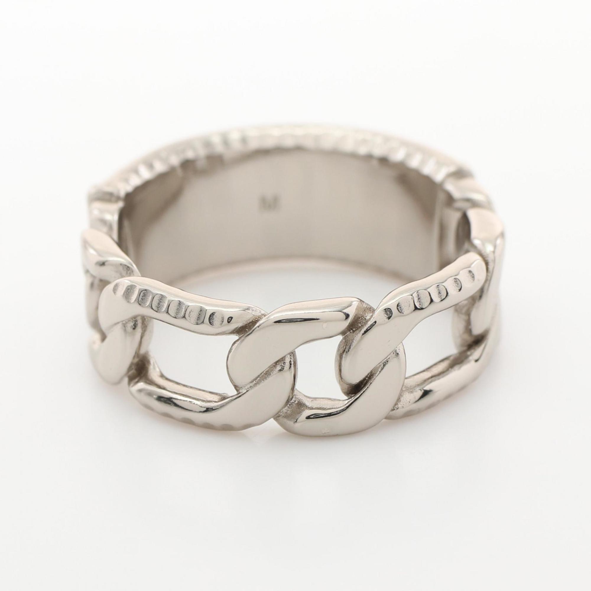 Christian Dior Dior Chain Link Ring Stainless Steel GP (Gold Plated) Men's Silver Gold R1974HOMMT327M60