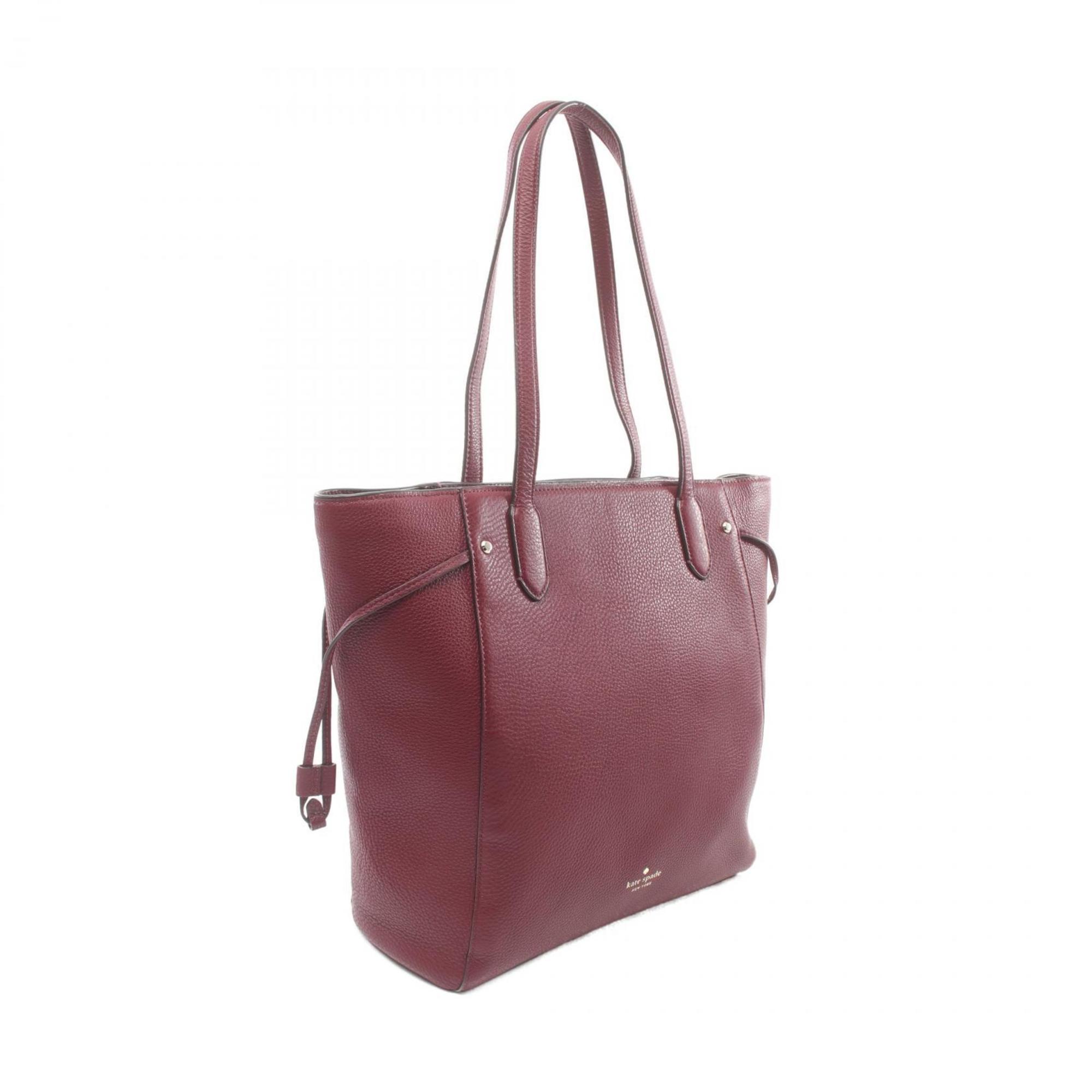 Kate Spade Marty Tote Bag Leather Women's Bordeaux K6113