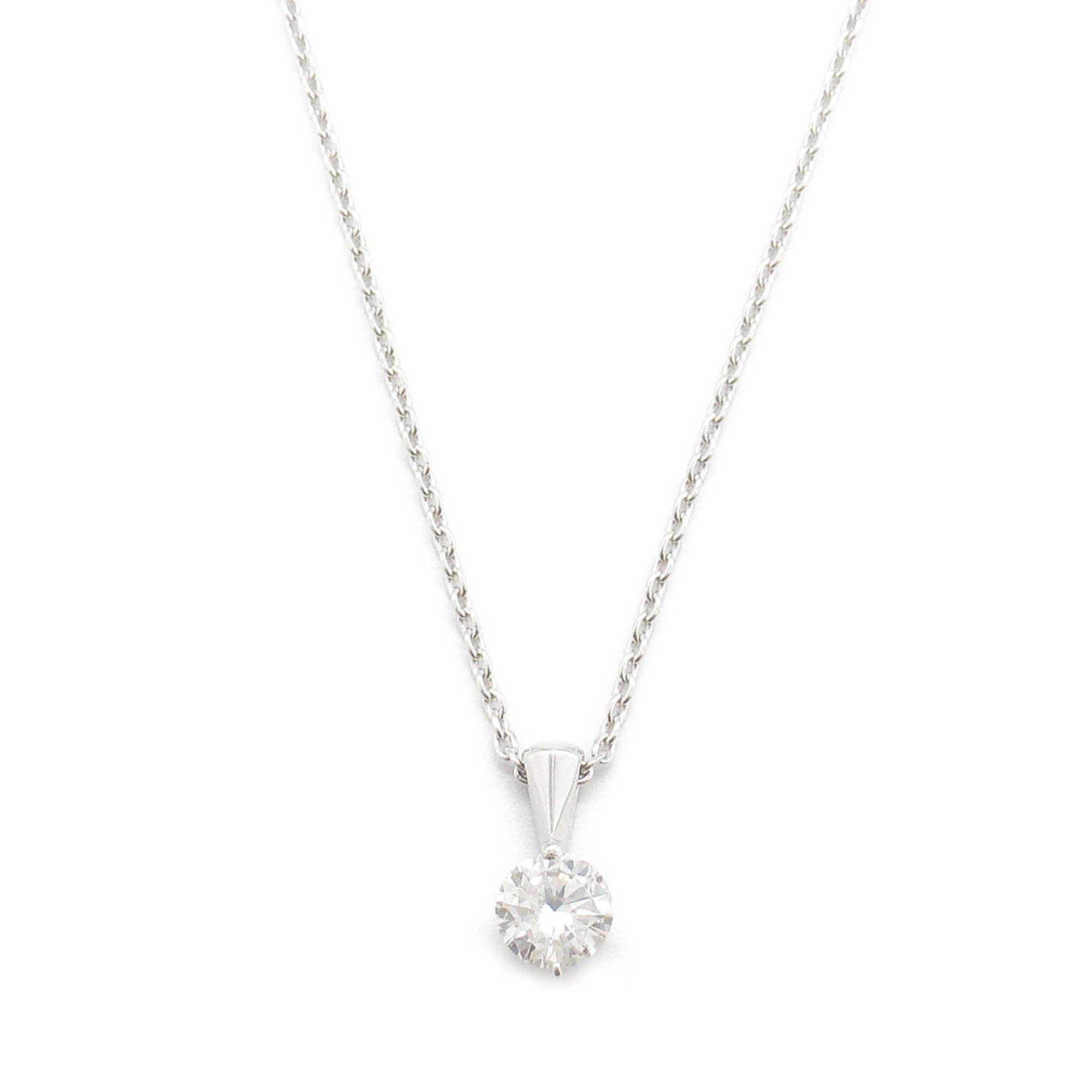 CELINE Diamond Necklace K18WG (White Gold) Women's Clear