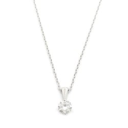 CELINE Diamond Necklace K18WG (White Gold) Women's Clear