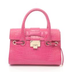 JIMMY CHOO Handbag Bag Leather Women's Pink