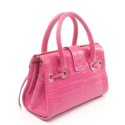 JIMMY CHOO Handbag Bag Leather Women's Pink