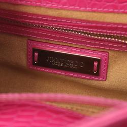 JIMMY CHOO Handbag Bag Leather Women's Pink