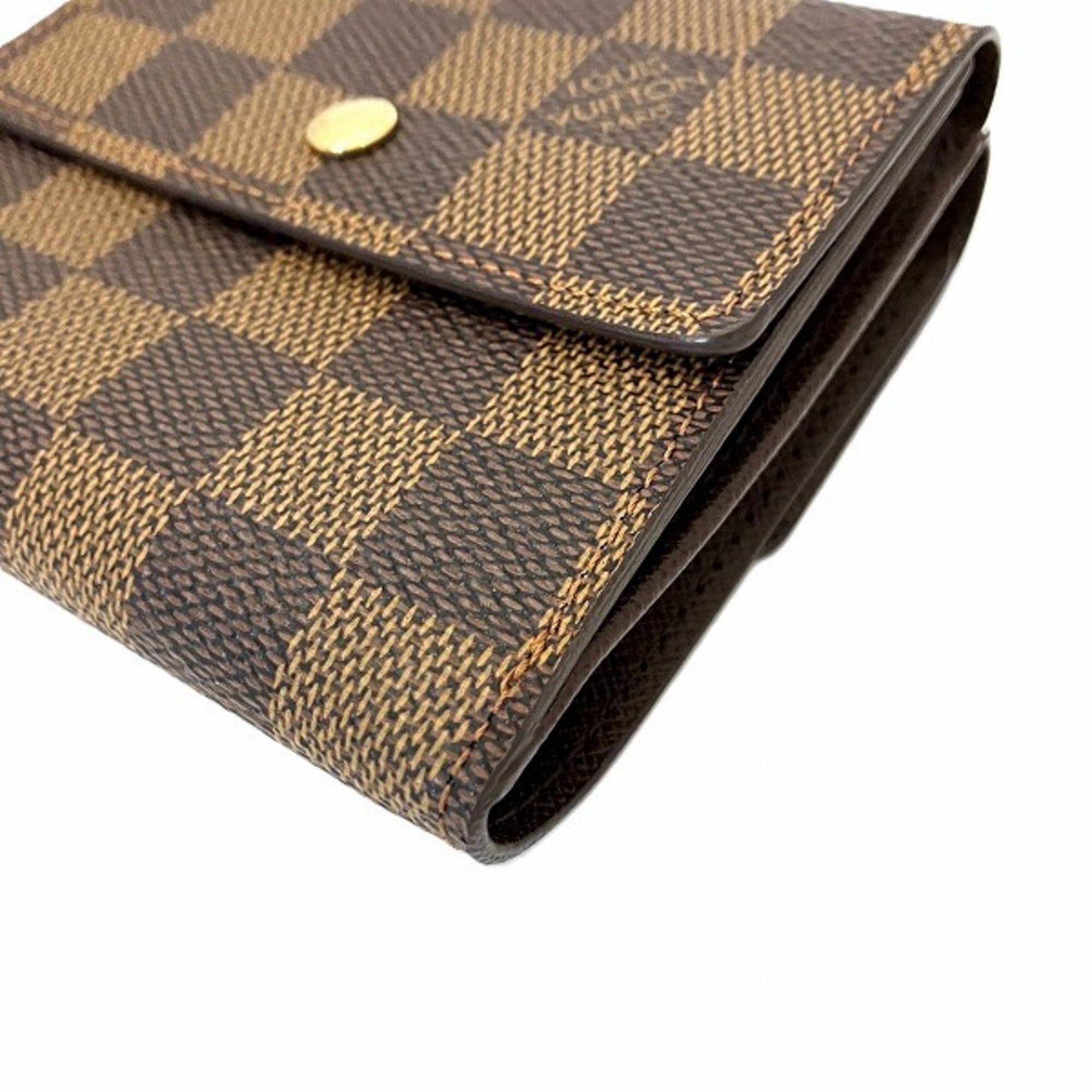 Louis Vuitton Damier Portemonnay Bi-E Carte Credit N61652 Wallet Tri-fold Men's Women's