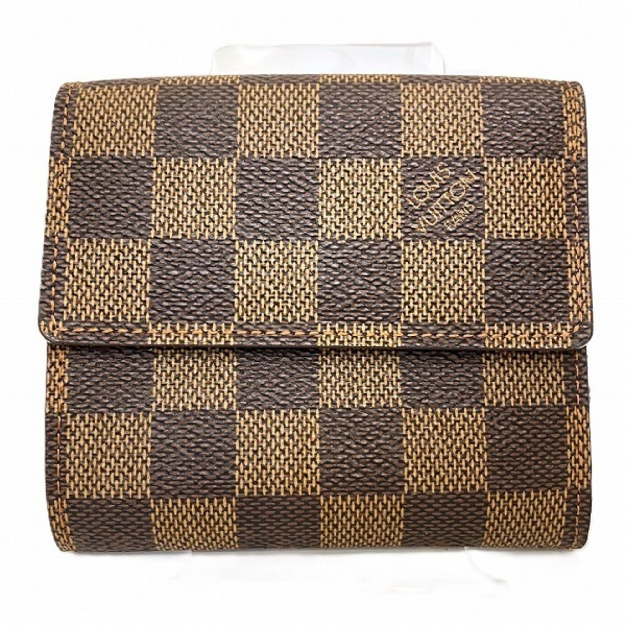 Louis Vuitton Damier Portemonnay Bi-E Carte Credit N61652 Wallet Tri-fold Men's Women's