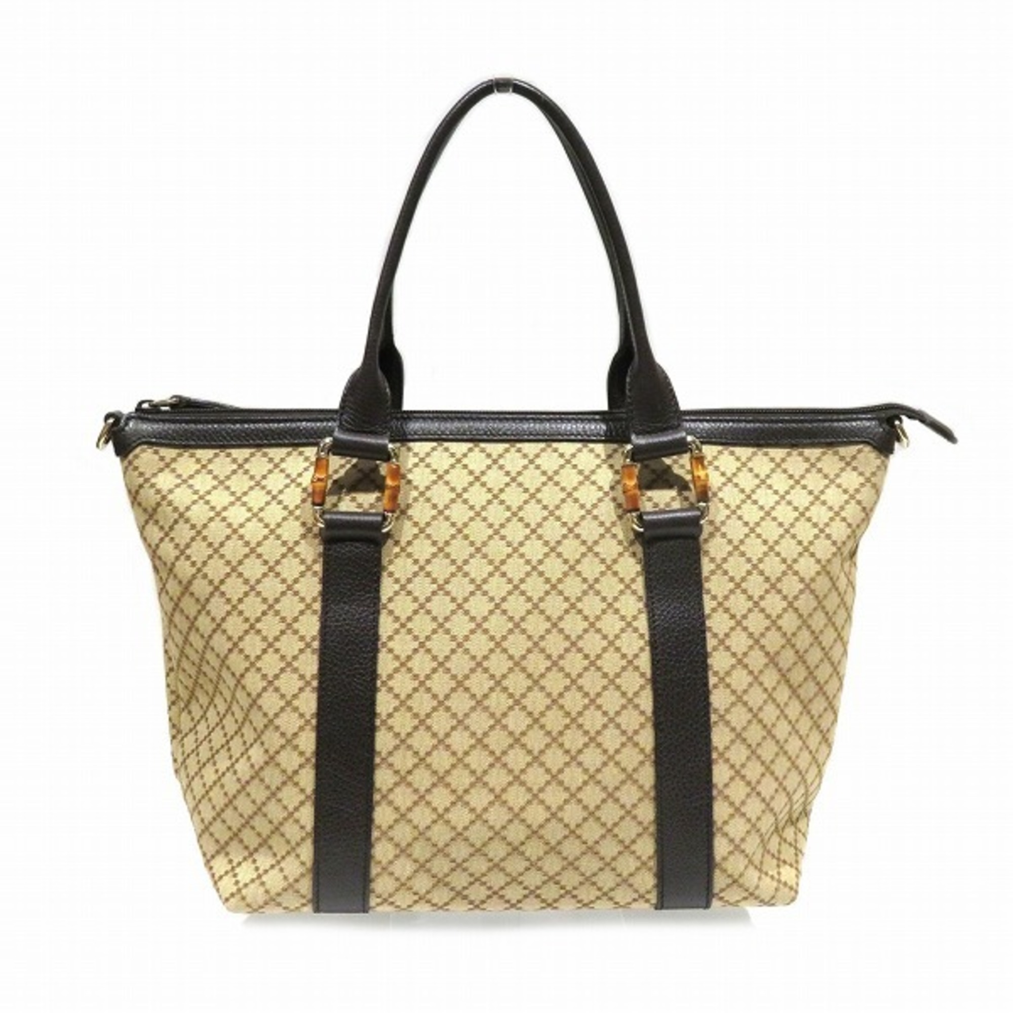 GUCCI Diamante 339548 Bamboo Bag Tote for Women