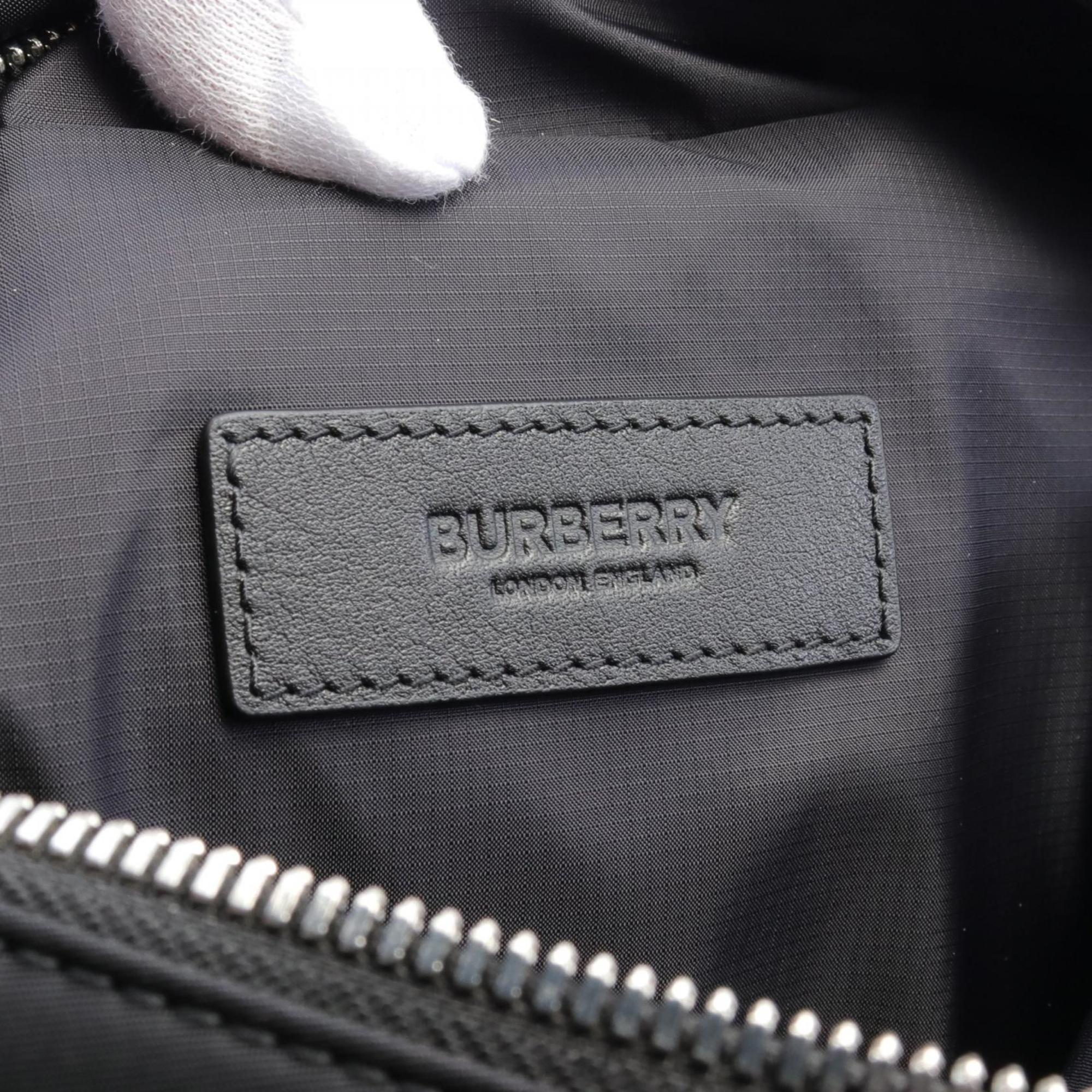 Burberry Sonny Waist Bag, Body Nylon, Men's, Black, 8049095