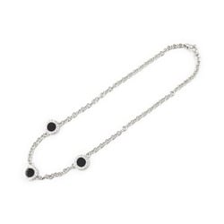 BVLGARI Onyx Diamond Necklace K18WG (White Gold) Ladies Clear Black