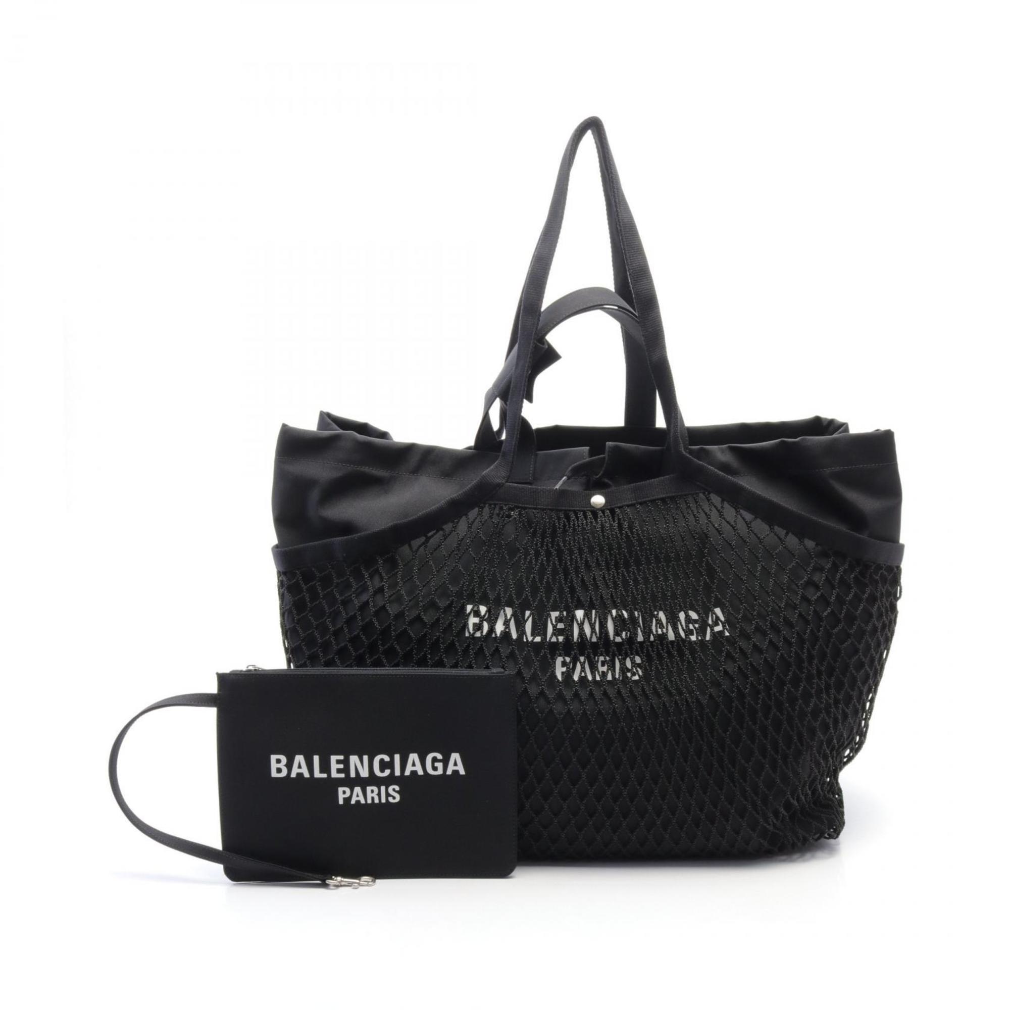 BALENCIAGA 24 7 Large Tote Bag Nylon Women's Black 7917932A61069