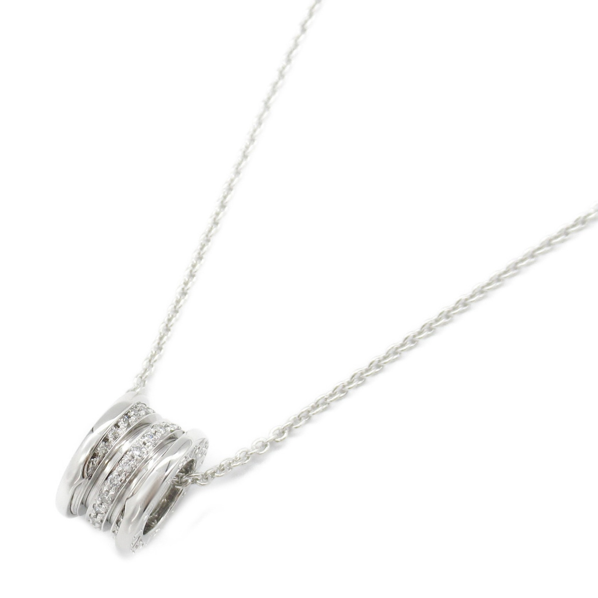 BVLGARI B-zero1 Necklace Diamond K18WG (White Gold) Ladies Clear