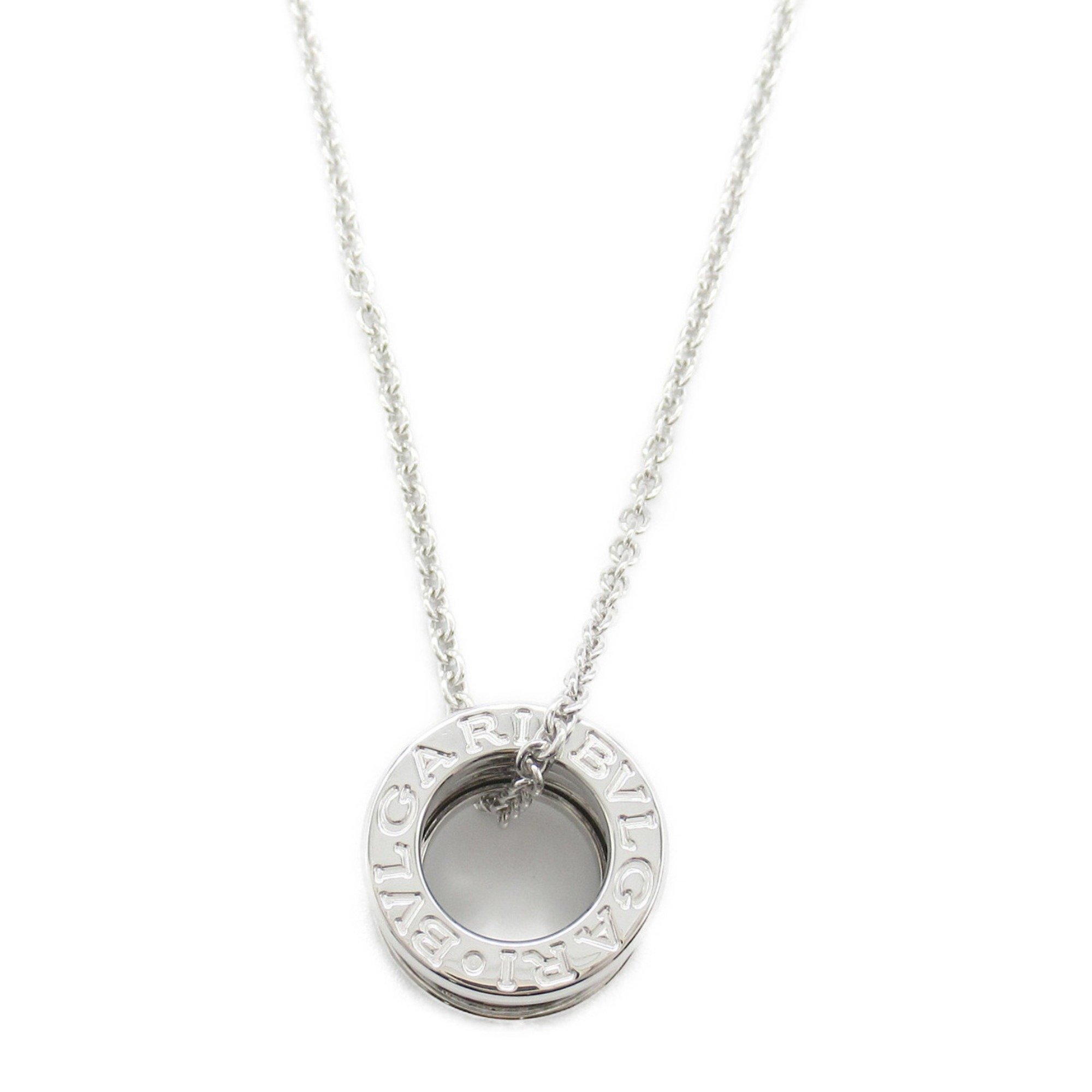 BVLGARI B-zero1 Necklace Diamond K18WG (White Gold) Ladies Clear