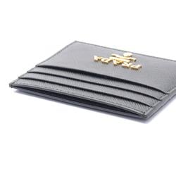 PRADA SAFFIANO PRINT Business Card Holder/Card Case Saffiano Leather Women's Black 1MC025QWAF0002