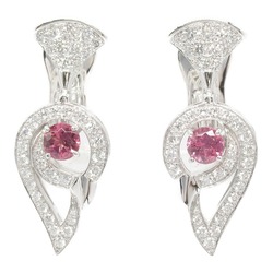 BVLGARI Diva Dream Tourmaline Earrings K18WG (White Gold) Diamond Ladies Pink