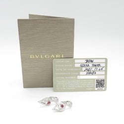 BVLGARI Diva Dream Tourmaline Earrings K18WG (White Gold) Diamond Ladies Pink