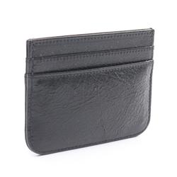 BALENCIAGA Monaco Business Card Holder/Card Case Leather Men's Black 7654632AAXB1000