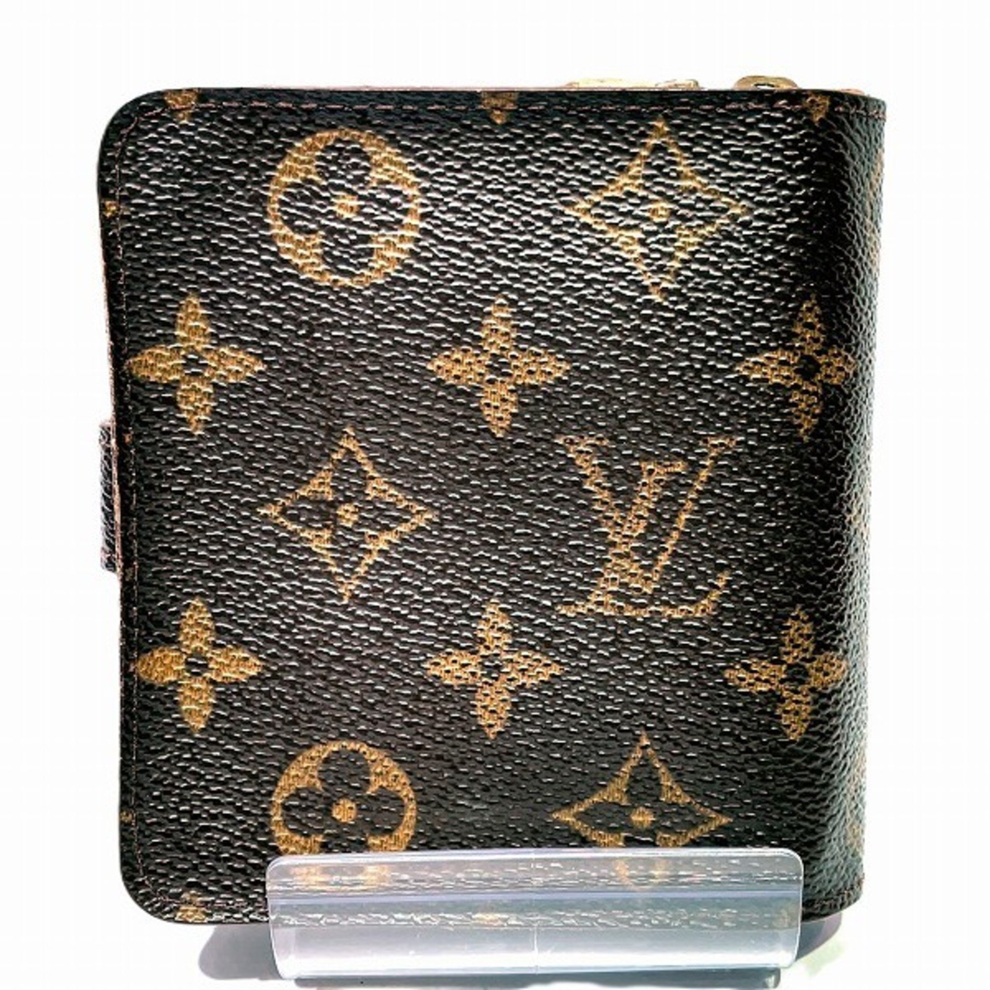 Louis Vuitton Monogram Compact Zip M61667 Bi-fold Wallet for Men and Women