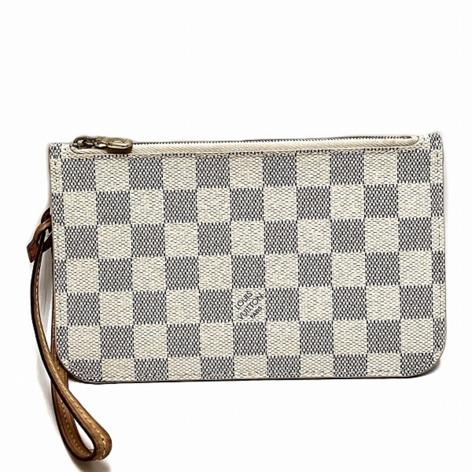 Louis Vuitton Damier Azur Neverfull pouch for women