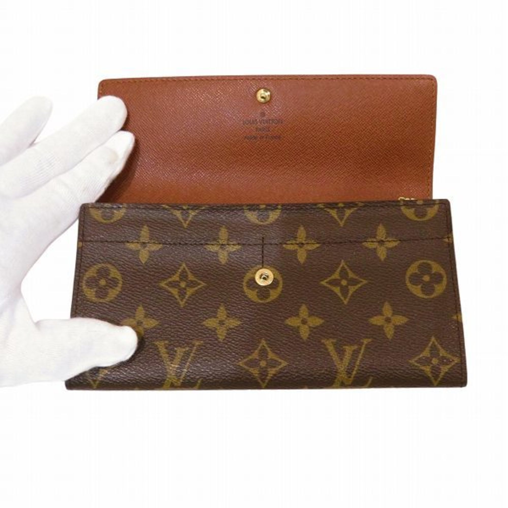 Louis Vuitton Monogram Pochette Portemonnay Credit M61725 Long Wallet Bi-fold Men's Women's