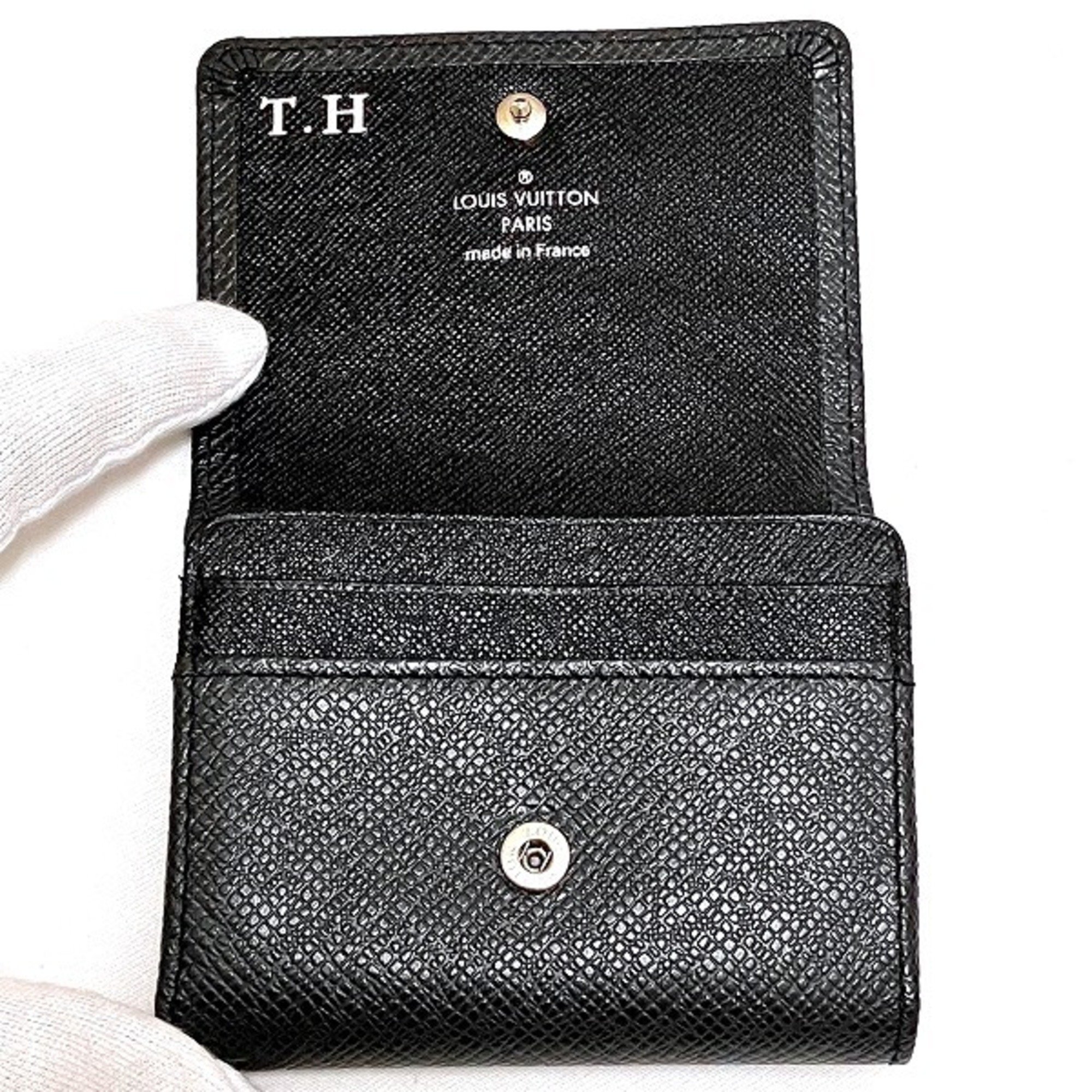 Louis Vuitton Taiga Porto Monnaie Sergei M32562 Wallets and coin cases for men women