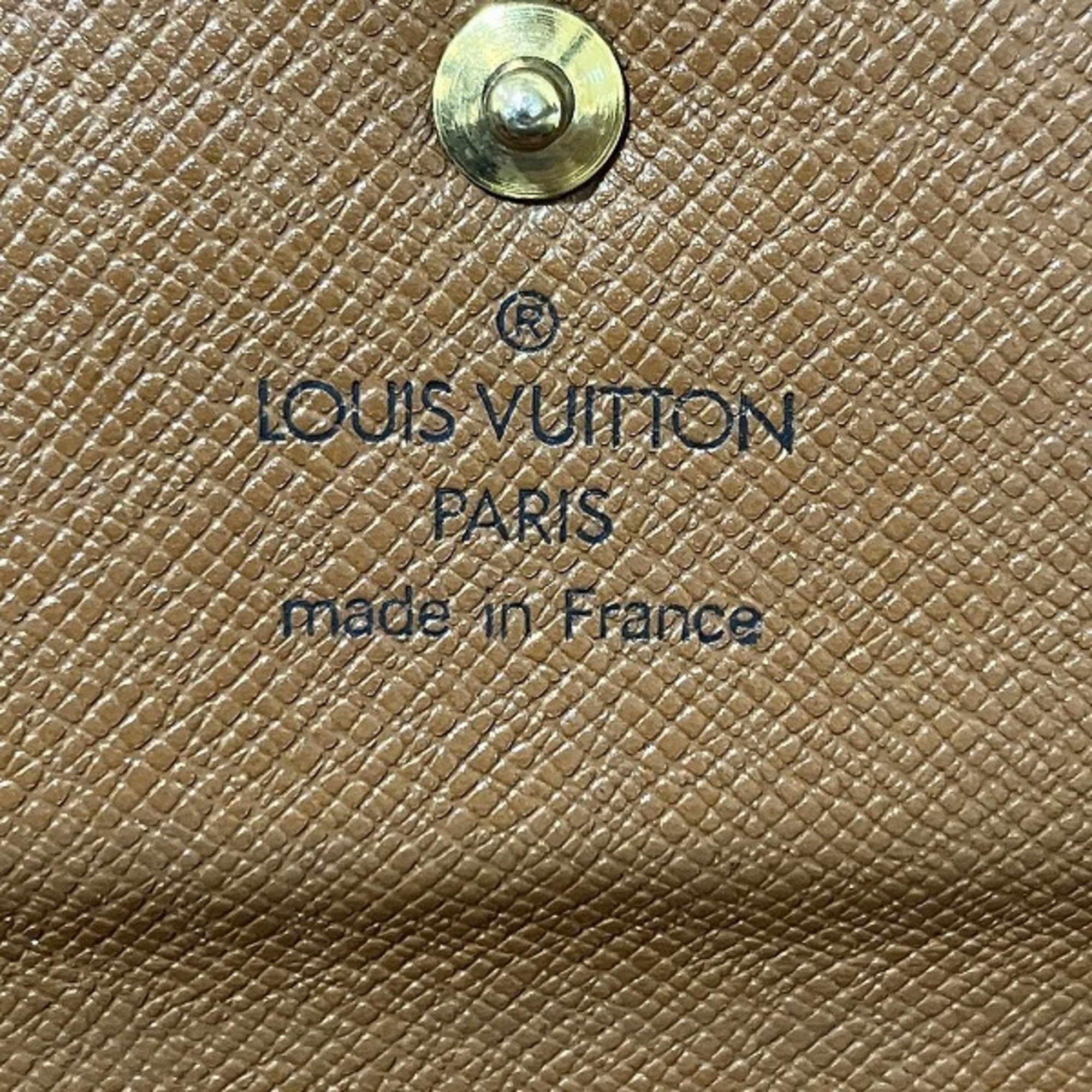 Louis Vuitton Monogram Portefeuille International M61217 Wallet Long Men's Women's