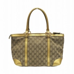 GUCCI GG Canvas Heart Shape Interlocking 257069 Bag Tote Women's