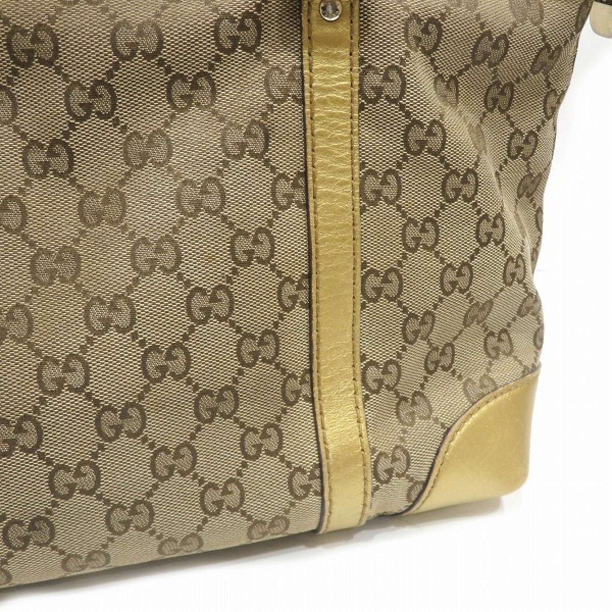 GUCCI GG Canvas Heart Shape Interlocking 257069 Bag Tote Women's