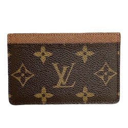 Louis Vuitton Monogram Porte Carte Sample M61733 Accessories Business Card Holder/Card Case Men's Women's