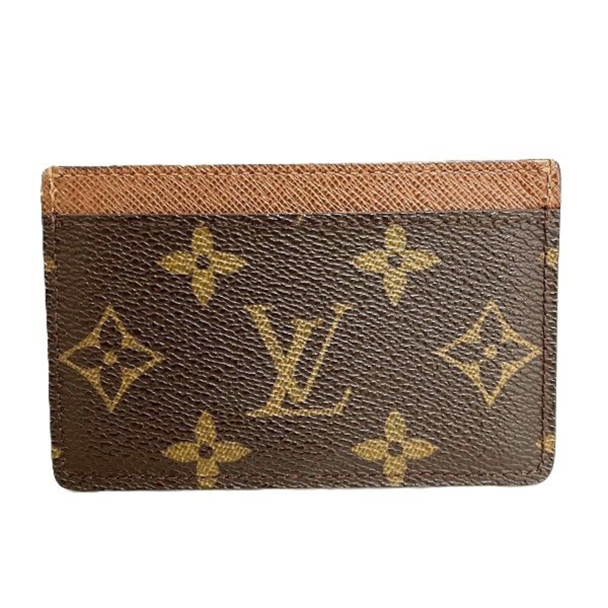 Louis Vuitton Monogram Porte Carte Sample M61733 Accessories Business Card Holder/Card Case Men's Women's