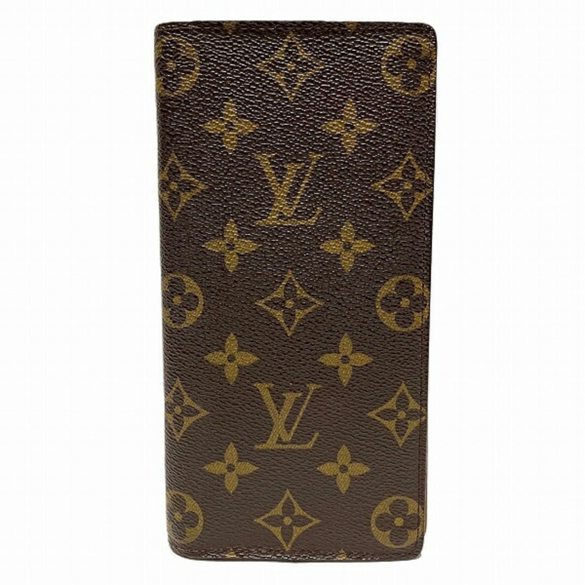 Louis Vuitton Monogram Portefeuille Brazza M66540 Long Wallet for Men and Women