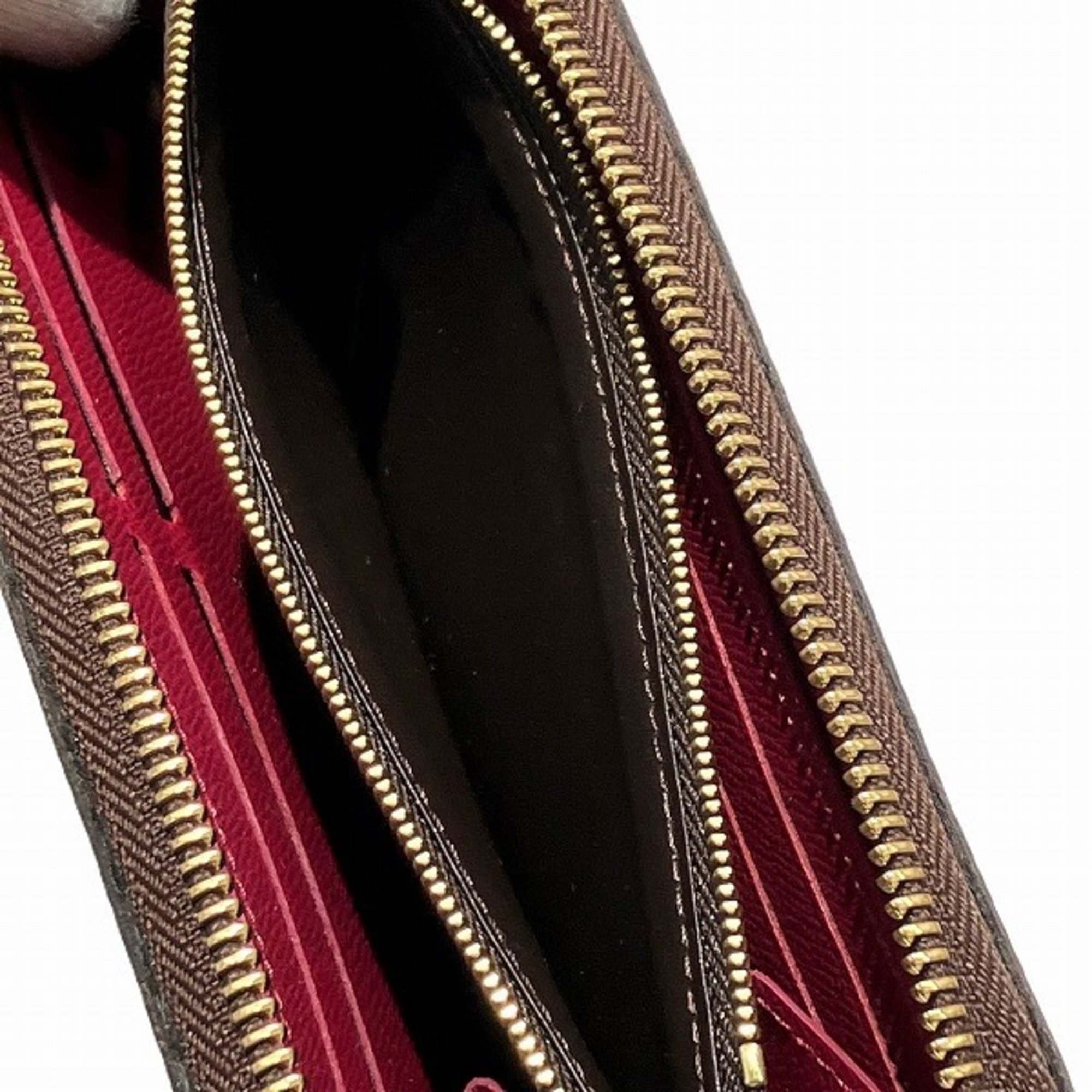 Louis Vuitton Monogram Portefeuille Clemence M60742 Round Zip Long Wallet for Women