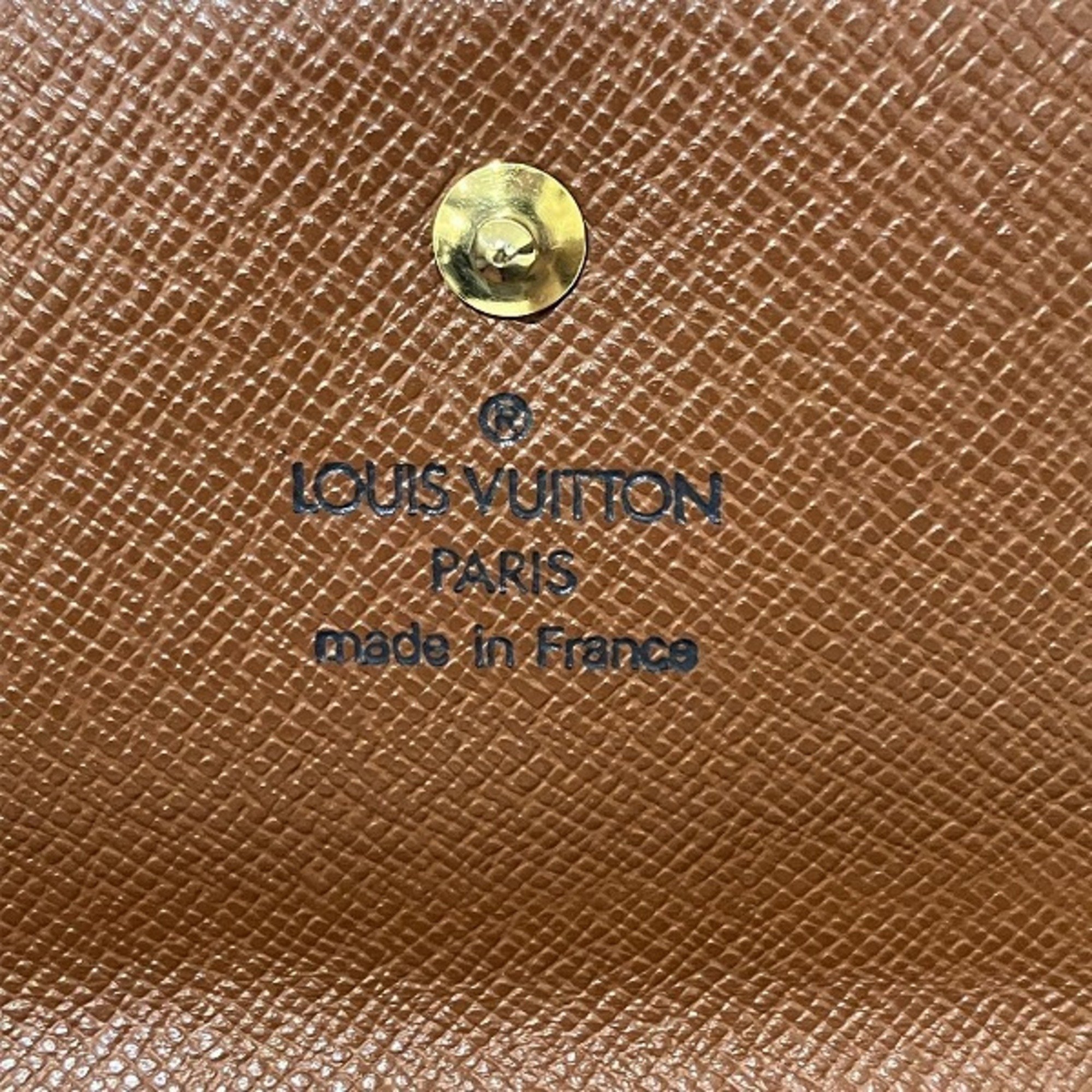 Louis Vuitton Monogram Portemonnay Bi-E Carte Credit M61652 Wallet Tri-fold for Men and Women