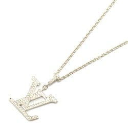 Louis Vuitton LOUIS VUITTON Pendant LV GM Diamond Necklace K18WG (White Gold) Ladies Clear