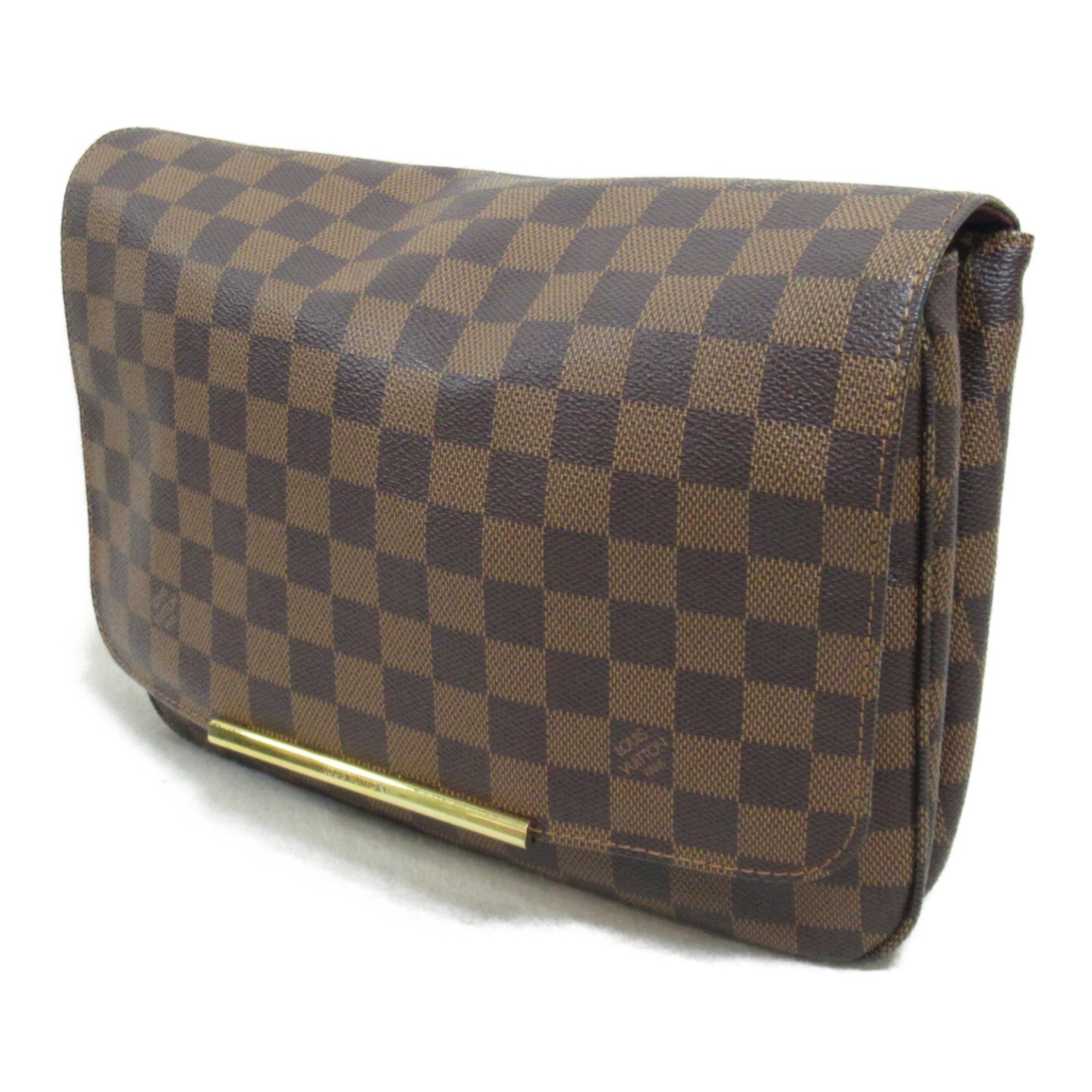 Louis Vuitton Hoxton GM Shoulder Bag, Coated Canvas, Damier, Women's, Brown, N41253