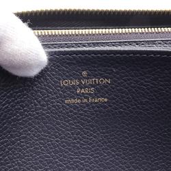 Louis Vuitton LOUIS VUITTON Zippy Wallet Round Long Leather Monogram Empreinte Women's Navy Red M62121