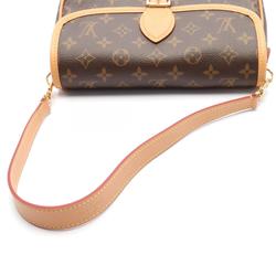 Louis Vuitton Monogram Diane NM PM Shoulder Bag, Coated Canvas, Leather, Women's, Brown, M46049