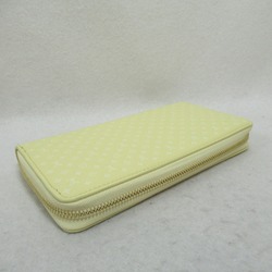 Louis Vuitton LOUIS VUITTON Zippy Wallet Round Long Leather Nano Monogram Women's Yellow M82229