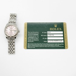 Rolex ROLEX Datejust Random Number Wristwatch K18WG (White Gold) Stainless Steel Ladies Pink PK RO 179174